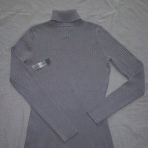 Worthington Woman's Metallic/Silver turtle neck